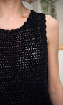 Détail de la maille crochet du top MONTEVIDEO 