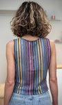 Débardeur crochet été femme non doublé de dos