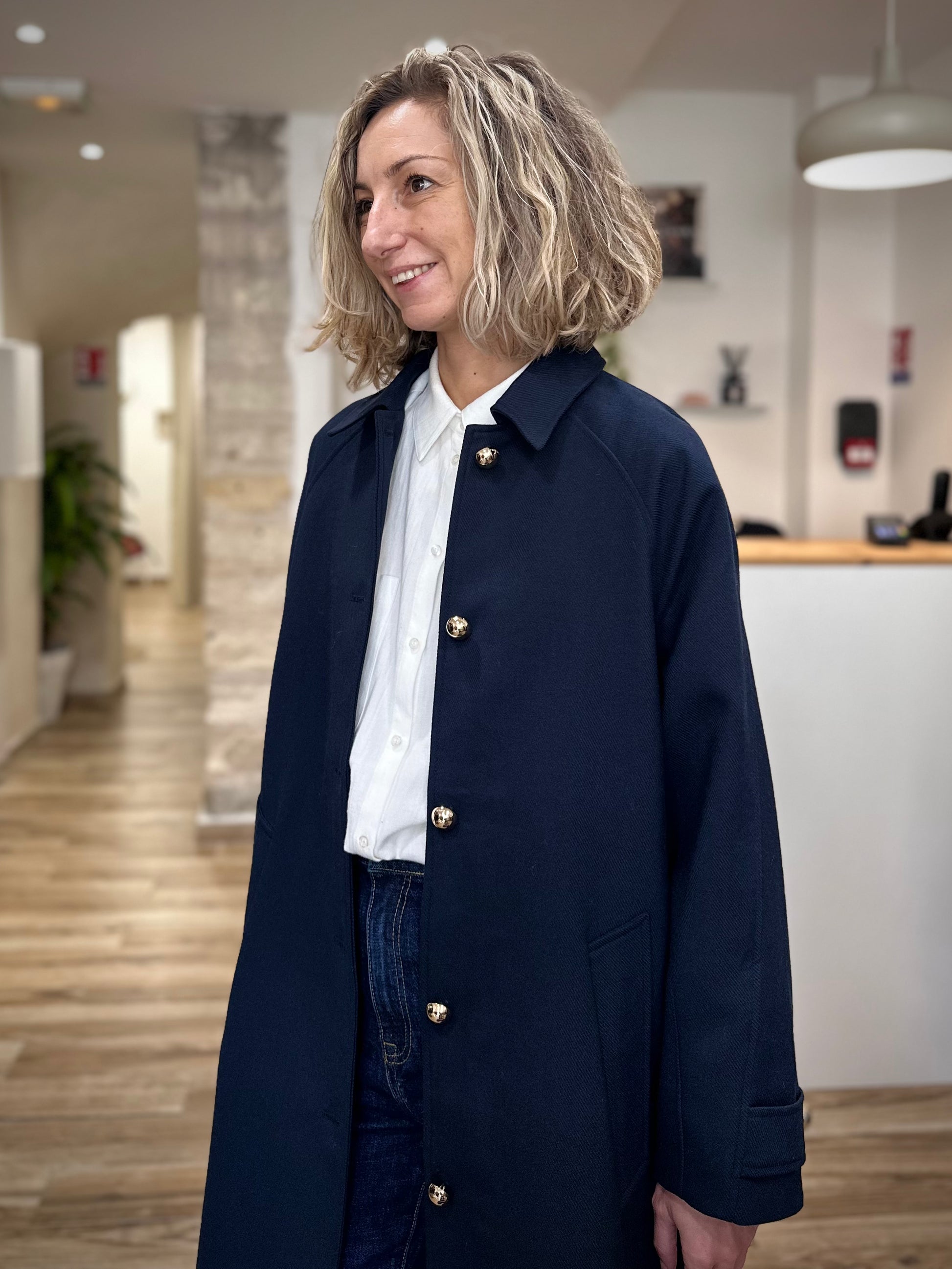 Manteau long chic pour femme automne-hiver