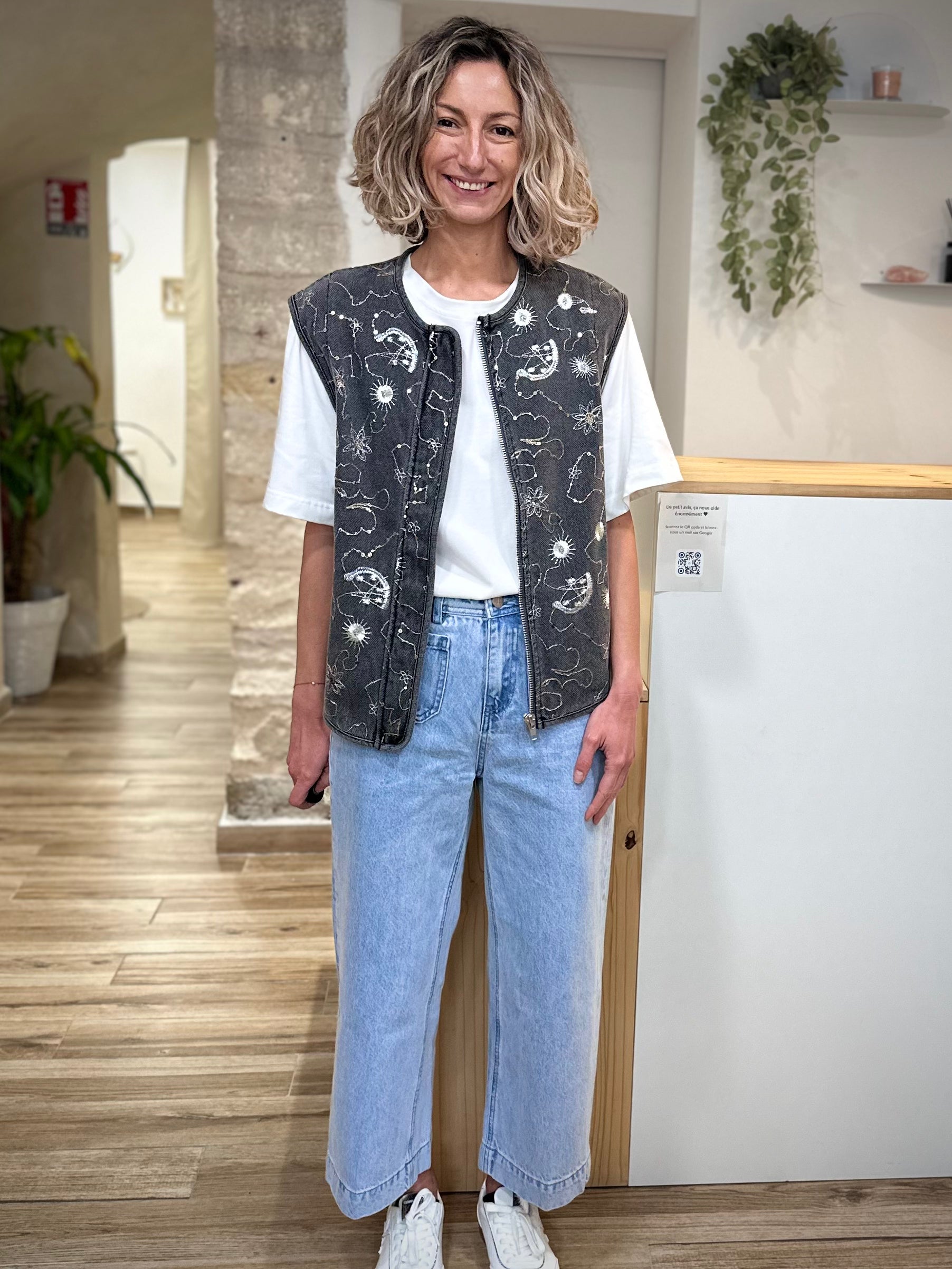 Veste jean femme look casual chic