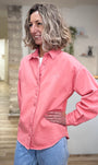 Veste jean rose femme style printemps été