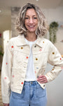 Veste jean écru oversize femme Viken